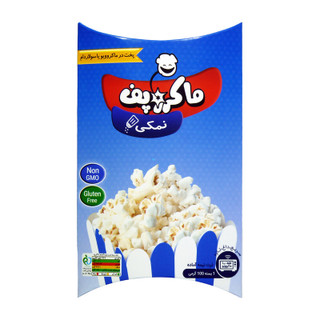 پاپ کورن نیمه آماده نمکی ماکروپف - 100 گرم